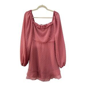 Altar'd State Blush Pink Textured Dress